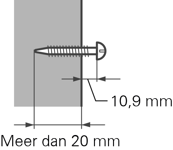 Screw in the wall S217